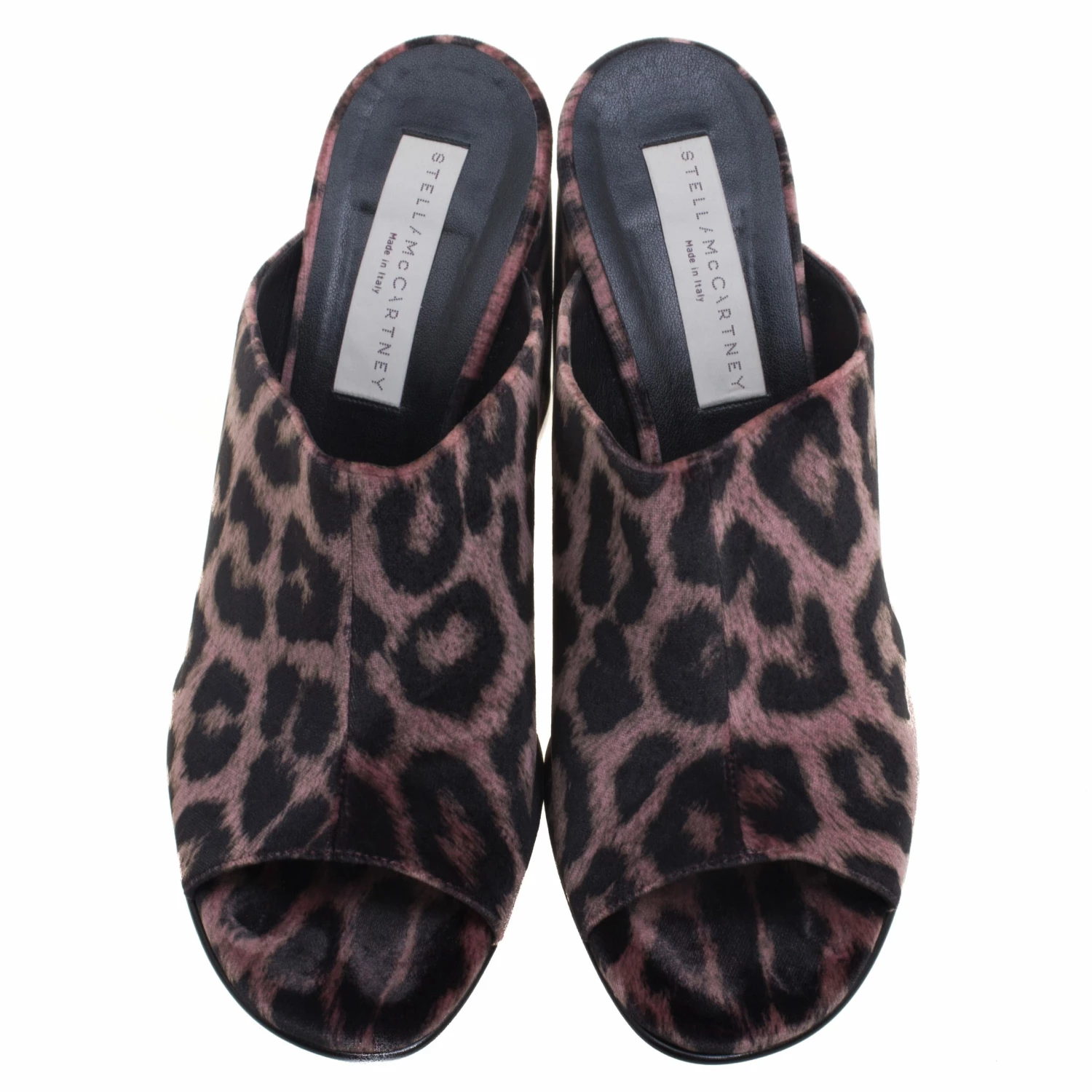 Best Pirce 😍 Stella McCartney Rose Pink Leopard Printed Velvet Sabot Mules Size 39.5 For 👩 Women 😉 5 Best Pirce 😍 Stella McCartney Rose Pink Leopard Printed Velvet Sabot Mules Size 39.5 For 👩 Women 😉 - Image 3