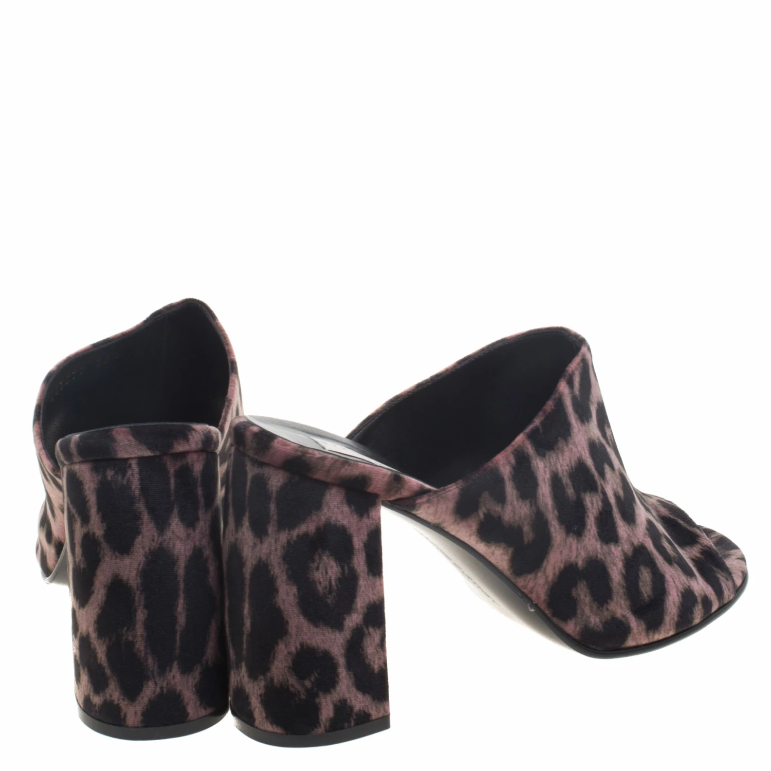 Best Pirce 😍 Stella McCartney Rose Pink Leopard Printed Velvet Sabot Mules Size 39.5 For 👩 Women 😉 7 Best Pirce 😍 Stella McCartney Rose Pink Leopard Printed Velvet Sabot Mules Size 39.5 For 👩 Women 😉 - Image 5