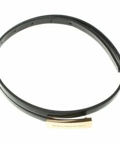 Top 10 🔔 Stella McCartney Black Faux Leather Skinny Belt 70 CM For 👩 Women ⌛ -Stella McCartney Shop luxury women stella mccartney used accessories p105307 003