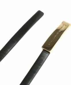 Top 10 🔔 Stella McCartney Black Faux Leather Skinny Belt 70 CM For 👩 Women ⌛ -Stella McCartney Shop luxury women stella mccartney used accessories p105307 004