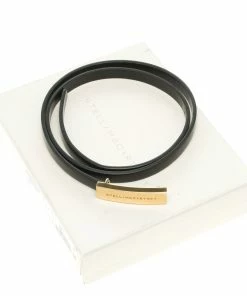 Top 10 🔔 Stella McCartney Black Faux Leather Skinny Belt 70 CM For 👩 Women ⌛ -Stella McCartney Shop luxury women stella mccartney used accessories p105307 006