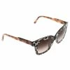 Best deal 🎉 Stella McCartney Brown SM4039 Wayfarer 👓 Sunglasses For 👩 Women ⭐