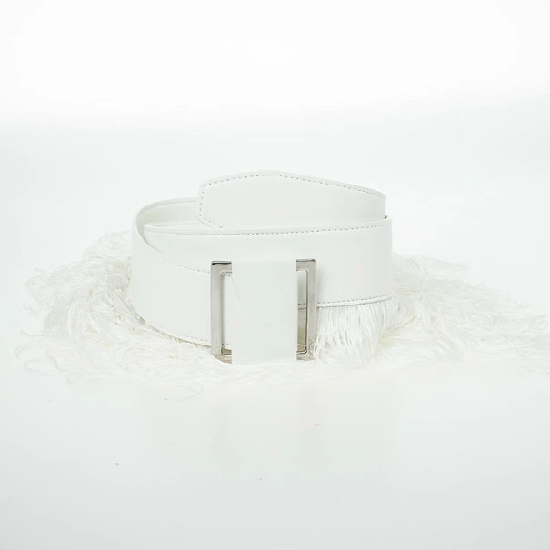 Coupon 🎉 Stella McCartney Wide White Faux Leather And Fringe Belt Size 75 CM For 👩 Women 🔥 7 Coupon 🎉 Stella McCartney Wide White Faux Leather And Fringe Belt Size 75 CM For 👩 Women 🔥 - Image 5