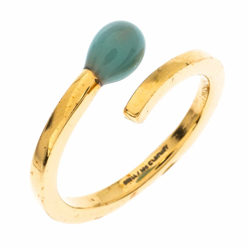 Wholesale โ๏ธ Stella McCartney Matchstick Enamel Gold Tone Ring Size 54 For ๐ฉ Women โ 5 Wholesale โ๏ธ Stella McCartney Matchstick Enamel Gold Tone Ring Size 54 For ๐ฉ Women โ - Image 3