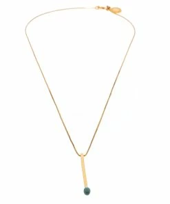 Budget 😍 Stella McCartney Matchstick Enamel Gold Tone Pendant Necklace For 👩 Women 👍 -Stella McCartney Shop luxury women stella mccartney used accessories p230407 004