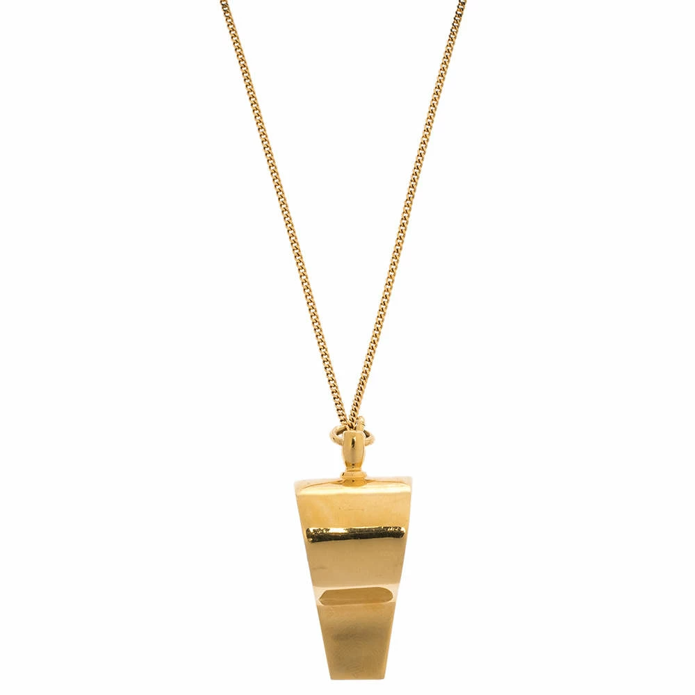 Wholesale ๐งจ Stella McCartney Whistle Gold Tone Pendant Necklace For ๐ฉ Women ๐ 6 Wholesale ๐งจ Stella McCartney Whistle Gold Tone Pendant Necklace For ๐ฉ Women ๐ - Image 4