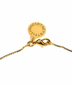 Hot Sale ⭐ Stella McCartney Resin Question Mark Gold Tone Pendant Necklace And Earrings Set For 👩 Women 😀 -Stella McCartney Shop luxury women stella mccartney used accessories p352264 002