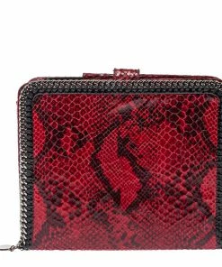 Discount 🎁 Stella McCartney Red Python Print Faux Leather Falabella IPad Holder For 👩 Women 👏