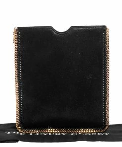 Budget ๐คฉ Stella McCartney Black Faux Leather Falabella IPad Case For ๐ฉ Women ๐ฅฐ 17 Budget ๐คฉ Stella McCartney Black Faux Leather Falabella IPad Case For ๐ฉ Women ๐ฅฐ -Stella McCartney Shop luxury women stella mccartney used accessories p470057 009