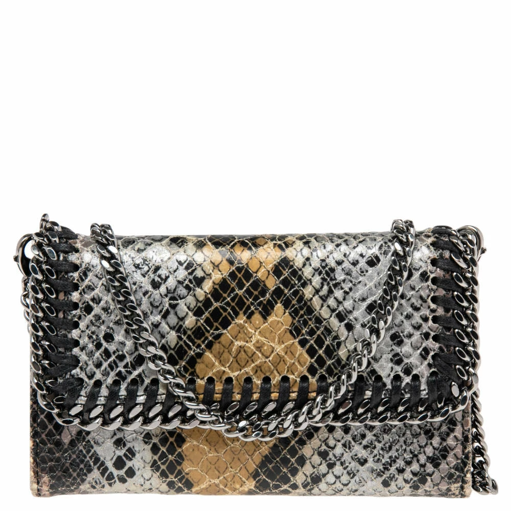 Deals ๐ Stella McCartney Brown/Grey Faux Python Leather Falabella Chain Phone Case For ๐ฉ Women ๐ 3 Deals ๐ Stella McCartney Brown/Grey Faux Python Leather Falabella Chain Phone Case For ๐ฉ Women ๐