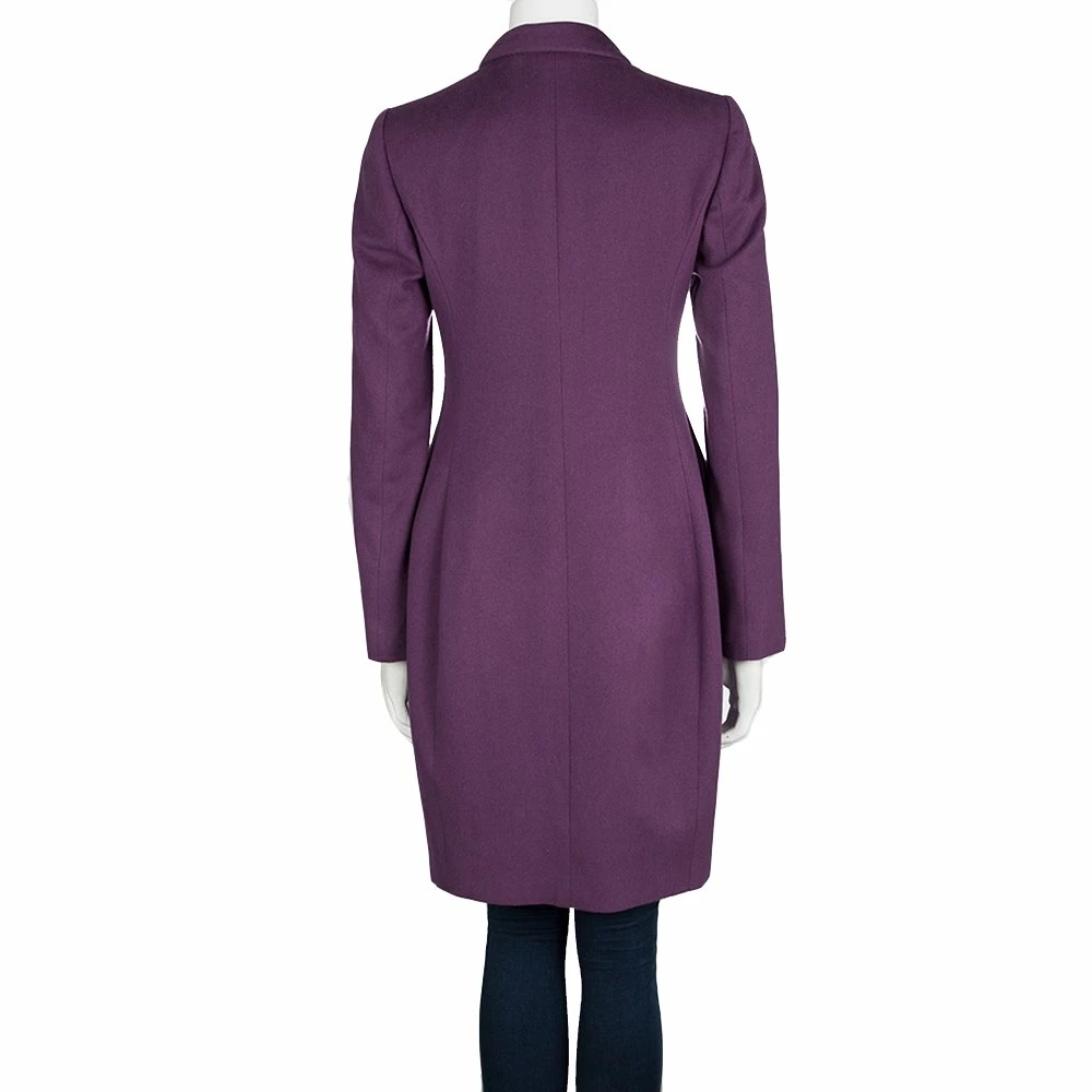 Wholesale 🛒 Stella McCartney Purple Wool Cashmere Bow Detail 👗 Dress 🧥 Coat M For 👩 Women 🔥 5 Wholesale 🛒 Stella McCartney Purple Wool Cashmere Bow Detail 👗 Dress 🧥 Coat M For 👩 Women 🔥 - Image 3