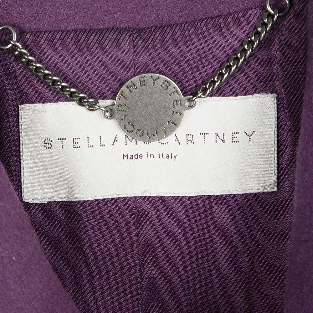 Wholesale 🛒 Stella McCartney Purple Wool Cashmere Bow Detail 👗 Dress 🧥 Coat M For 👩 Women 🔥 7 Wholesale 🛒 Stella McCartney Purple Wool Cashmere Bow Detail 👗 Dress 🧥 Coat M For 👩 Women 🔥 - Image 5