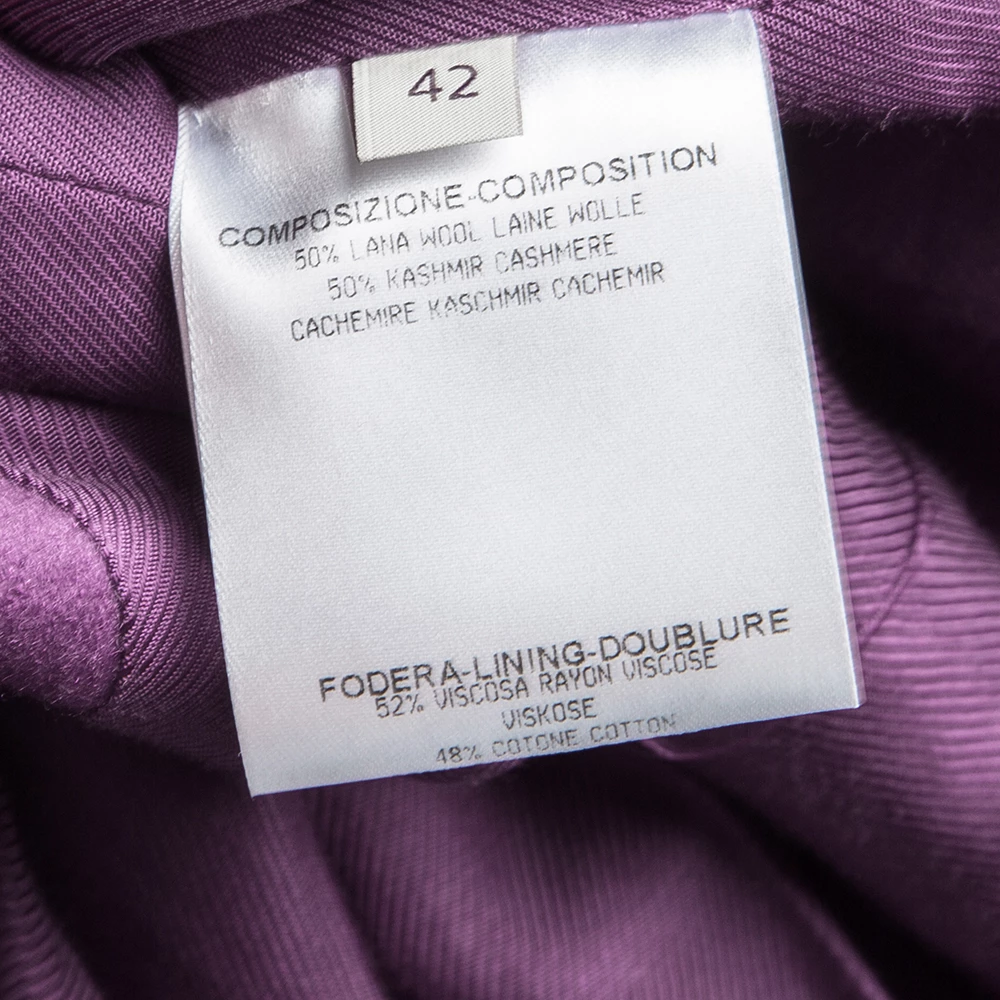Wholesale 🛒 Stella McCartney Purple Wool Cashmere Bow Detail 👗 Dress 🧥 Coat M For 👩 Women 🔥 8 Wholesale 🛒 Stella McCartney Purple Wool Cashmere Bow Detail 👗 Dress 🧥 Coat M For 👩 Women 🔥 - Image 6