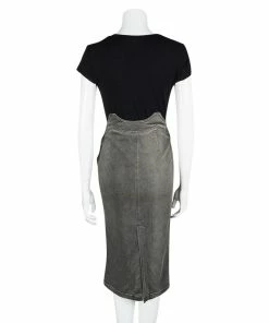Best reviews of ⭐ Stella Mccartney Grey Faded Effect Denim Midi 👗 Skirt S For 👩 Women 🔔 -Stella McCartney Shop luxury women stella mccartney used clothes p103690 0003