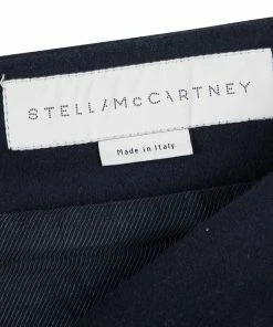 Best reviews of ❤️ Stella McCartney Navy Blue Wool Cashmere Axelle Embroidered 👗 Skirt M For 👩 Women 🛒 -Stella McCartney Shop luxury women stella mccartney used clothes p106401 005