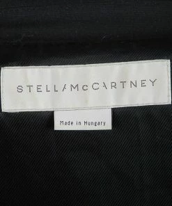 Best Pirce 🛒 Stella McCartney Black Wool Notched Collar Belted 🧥 Coat S For 👩 Women ✨ -Stella McCartney Shop luxury women stella mccartney used clothes p108325 004