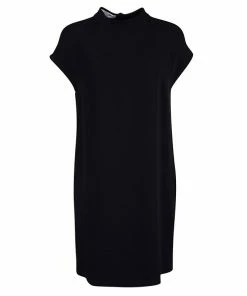 Outlet 😍 Stella McCartney Black High Neck Shift 👗 Dress M For 👩 Women 🤩