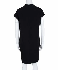 Outlet 😍 Stella McCartney Black High Neck Shift 👗 Dress M For 👩 Women 🤩 -Stella McCartney Shop luxury women stella mccartney used clothes p108606 003