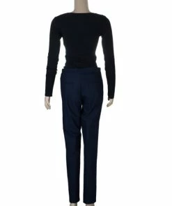 New 🤩 Stella McCartney Navy Trousers M For 👩 Women 🛒 -Stella McCartney Shop luxury women stella mccartney used clothes p10887 003