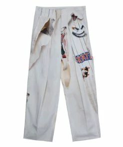 New 🔥 Stella McCartney Printed Silk Trousers S For 👩 Women 👍