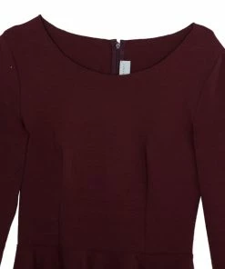 Buy 🥰 Stella McCartney Burgundy Peplum Top M For 👩 Women ❤️ -Stella McCartney Shop luxury women stella mccartney used clothes p10905 004
