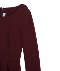 Buy 🥰 Stella McCartney Burgundy Peplum Top M For 👩 Women ❤️ -Stella McCartney Shop luxury women stella mccartney used clothes p10905 006