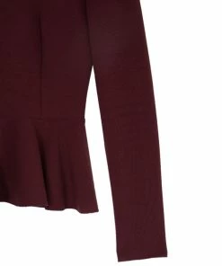 Buy 🥰 Stella McCartney Burgundy Peplum Top M For 👩 Women ❤️ -Stella McCartney Shop luxury women stella mccartney used clothes p10905 009