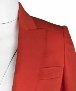 Promo 🔔 Stella McCartney Red Wool Ingrid Blazer And Cropped Pant Suit XS For 👩 Women ⭐ -Stella McCartney Shop luxury women stella mccartney used clothes p113843 0006