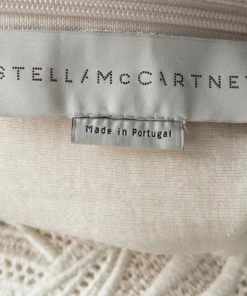 Promo 😀 Stella Mccartney Cream Jersey Floral Motif Lace Applique Detail Oversized Top S For 👩 Women 💯 -Stella McCartney Shop luxury women stella mccartney used clothes p116973 005