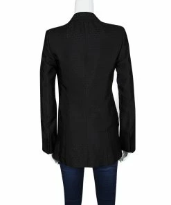 Outlet 😉 Stella McCartney Black Diamond Jacquard Blazer S For 👩 Women 🥰 -Stella McCartney Shop luxury women stella mccartney used clothes p118035 0003