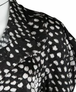 Best Pirce ❤️ Stella McCartney Monochrome Printed Silk Short Sleeve 👗 Dress S For 👩 Women 😉 -Stella McCartney Shop luxury women stella mccartney used clothes p120828 0004