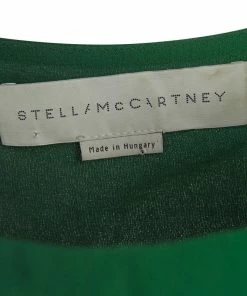 Deals ❤️ Stella McCartney Green Ombre Silk Chiffon Flutter Sleeve Blouse M For 👩 Women 🎉 -Stella McCartney Shop luxury women stella mccartney used clothes p122964 005