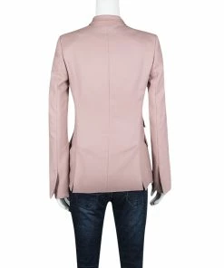 Hot Sale 🔔 Stella McCartney Dull Pink Tailored Wool Blazer S For 👩 Women 👍 -Stella McCartney Shop luxury women stella mccartney used clothes p123377 003