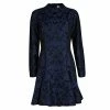 Promo 🤩 Stella McCartney Blue And Black Floral Jacquard Pleat Detail Long Sleeve 👗 Dress M For 👩 Women 🌟 -Stella McCartney Shop luxury women stella mccartney used clothes p123583 001