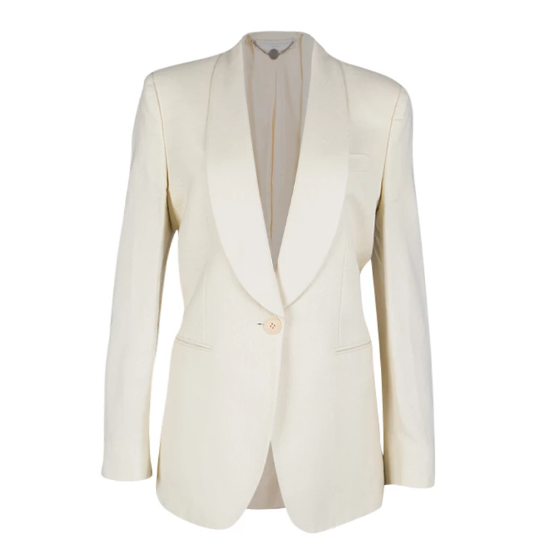 Cheapest 🔥 Stella McCartney Cream Tailored Blazer M For 👩 Women ❤️ 3 Cheapest 🔥 Stella McCartney Cream Tailored Blazer M For 👩 Women ❤️