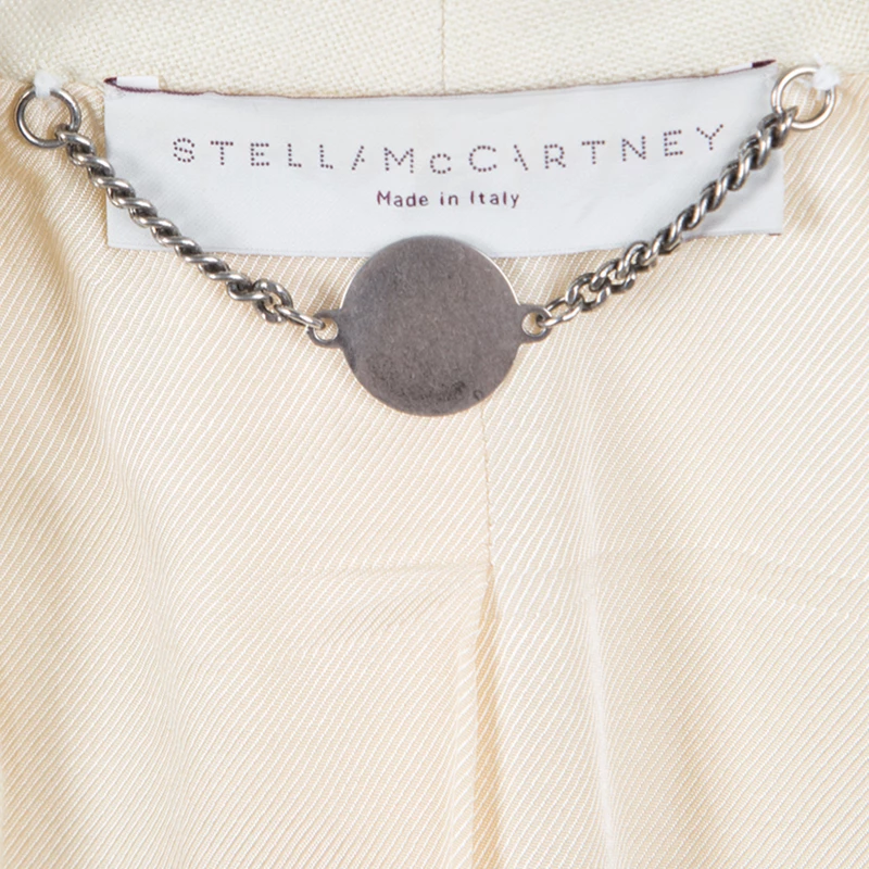 Cheapest 🔥 Stella McCartney Cream Tailored Blazer M For 👩 Women ❤️ 7 Cheapest 🔥 Stella McCartney Cream Tailored Blazer M For 👩 Women ❤️ - Image 5