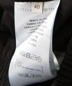 Best Sale ✔️ Stella McCartney Black Crystal Embellished Jogger Pants S For 👩 Women 🔔 -Stella McCartney Shop luxury women stella mccartney used clothes p128823 0006