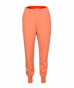 Outlet 🤩 Stella McCartney Orange Julia Stretch Cady Jogger Pants S For 👩 Women 💯