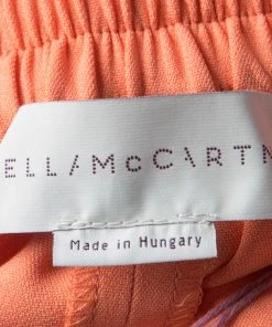 Outlet 🤩 Stella McCartney Orange Julia Stretch Cady Jogger Pants S For 👩 Women 💯 -Stella McCartney Shop luxury women stella mccartney used clothes p129398 005