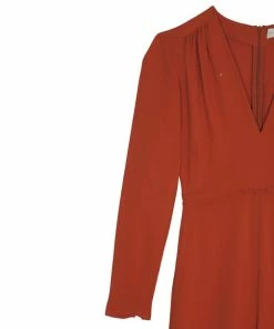 Buy 🌟 Stella McCartney Orange V-neck Jumpsuit S For 👩 Women 💯 -Stella McCartney Shop luxury women stella mccartney used clothes p12991 005