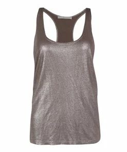 Best deal 🔥 Stella McCartney Metallic Racer Back Tank Top S For 👩 Women 👏