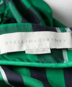 Top 10 😍 Stella McCartney Green Aurore Gingham Checked Boat Neck Romper S For 👩 Women 🤩 -Stella McCartney Shop luxury women stella mccartney used clothes p135464 0005