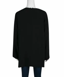 Discount 🔥 Stella McCartney Black Metal And Crystal Embellished Long Sleeve Viac Tunic L For 👩 Women ❤️ -Stella McCartney Shop luxury women stella mccartney used clothes p135605 003