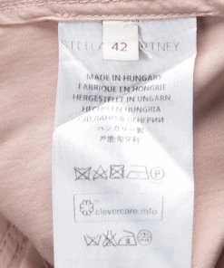 Hot Sale 😍 Stella McCartney Pale Pink Silk Side Slit Detail Tunic M For 👩 Women ✨ -Stella McCartney Shop luxury women stella mccartney used clothes p135614 0007