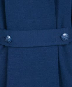 Budget 🎁 Stella McCartney Blue Belted Oversized Wool Tunic S For 👩 Women 🎁 -Stella McCartney Shop luxury women stella mccartney used clothes p139091 0004