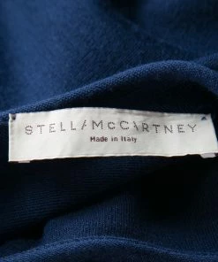 Budget 🎁 Stella McCartney Blue Belted Oversized Wool Tunic S For 👩 Women 🎁 -Stella McCartney Shop luxury women stella mccartney used clothes p139091 0005