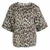 Best reviews of ✔️ Stella McCartney Cream Animal Print Linen Short Sleeve Oversized Blouse M For 👩 Women ⭐ -Stella McCartney Shop luxury women stella mccartney used clothes p139303 0001