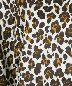 Best reviews of ✔️ Stella McCartney Cream Animal Print Linen Short Sleeve Oversized Blouse M For 👩 Women ⭐ -Stella McCartney Shop luxury women stella mccartney used clothes p139303 0004