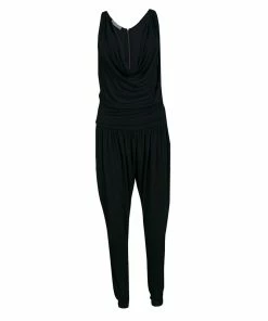 New 🥰 Stella McCartney Black Draped Racer Back Detail Jumpsuit S For 👩 Women 👍