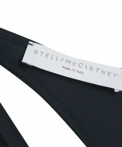 New 🥰 Stella McCartney Black Draped Racer Back Detail Jumpsuit S For 👩 Women 👍 -Stella McCartney Shop luxury women stella mccartney used clothes p139387 005